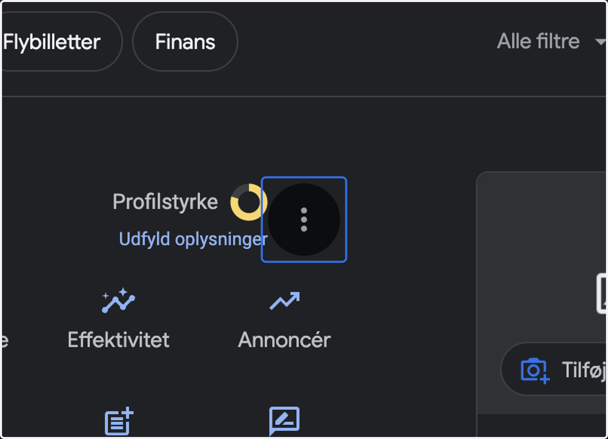Click on settings (the three dots)