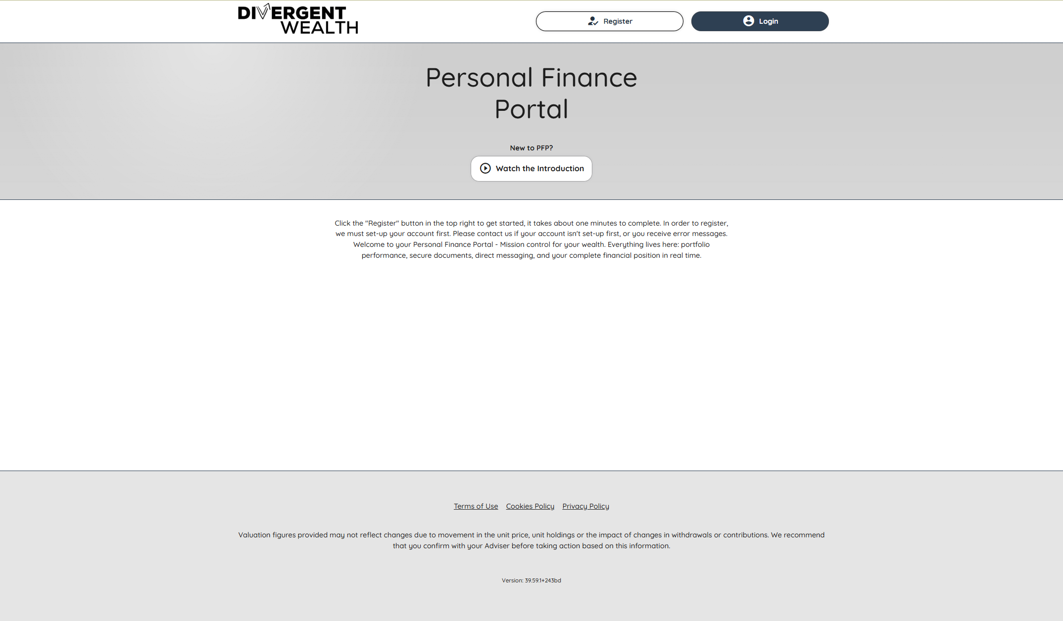 Click on Register