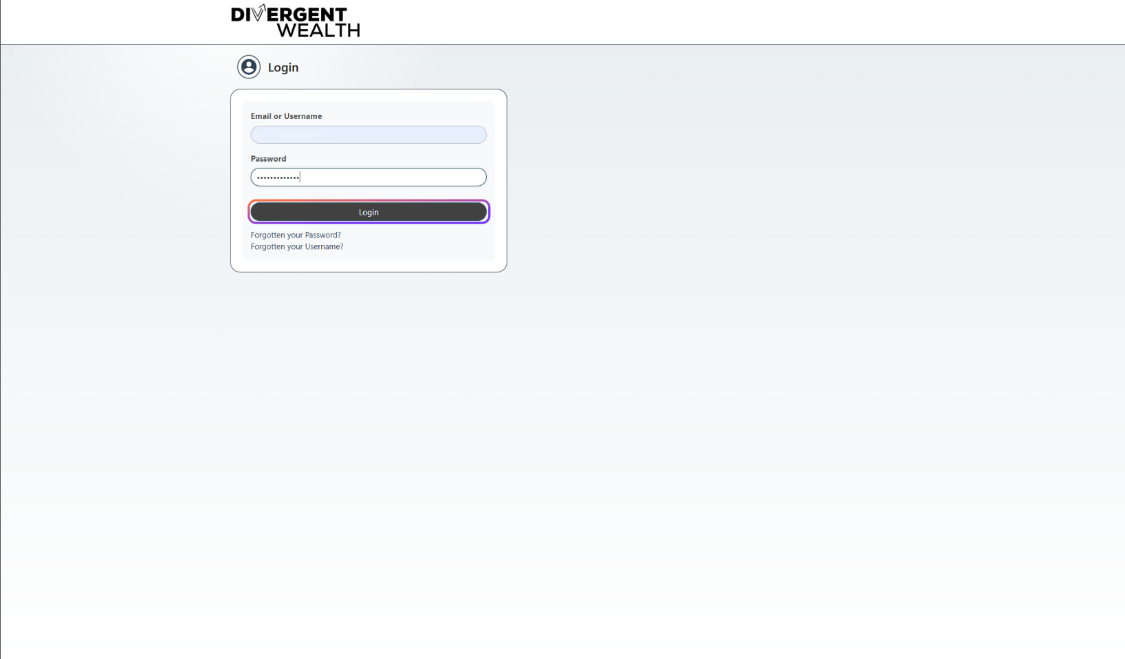 Click on Login