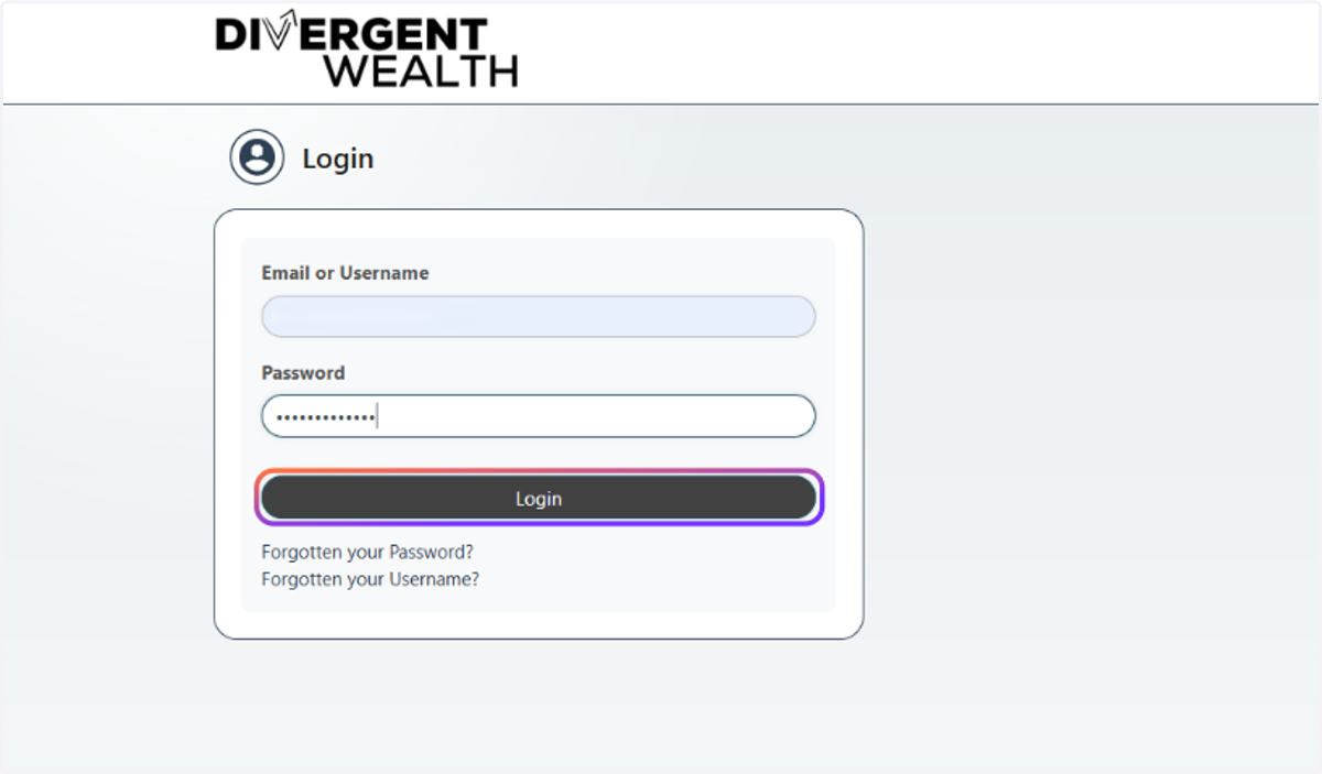Click on Login
