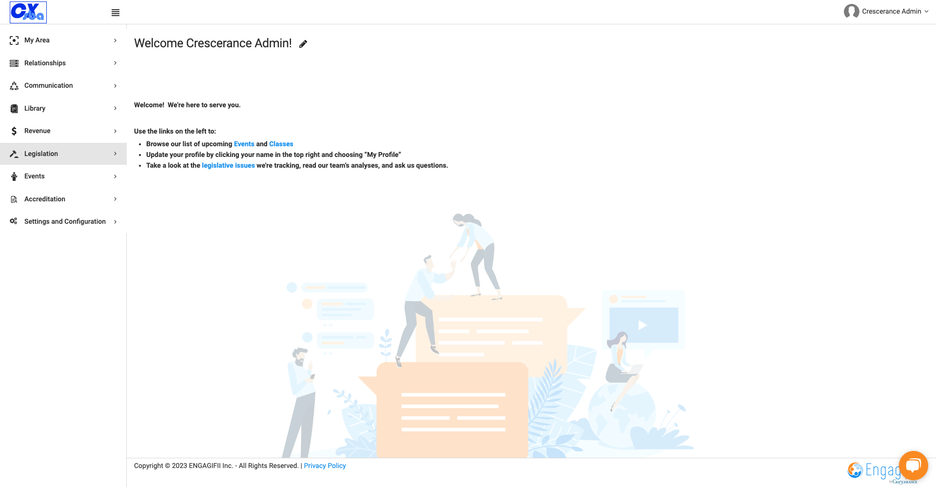 Click on Legislation