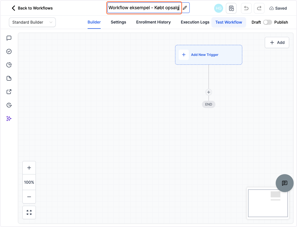 Navngiv dit workflow