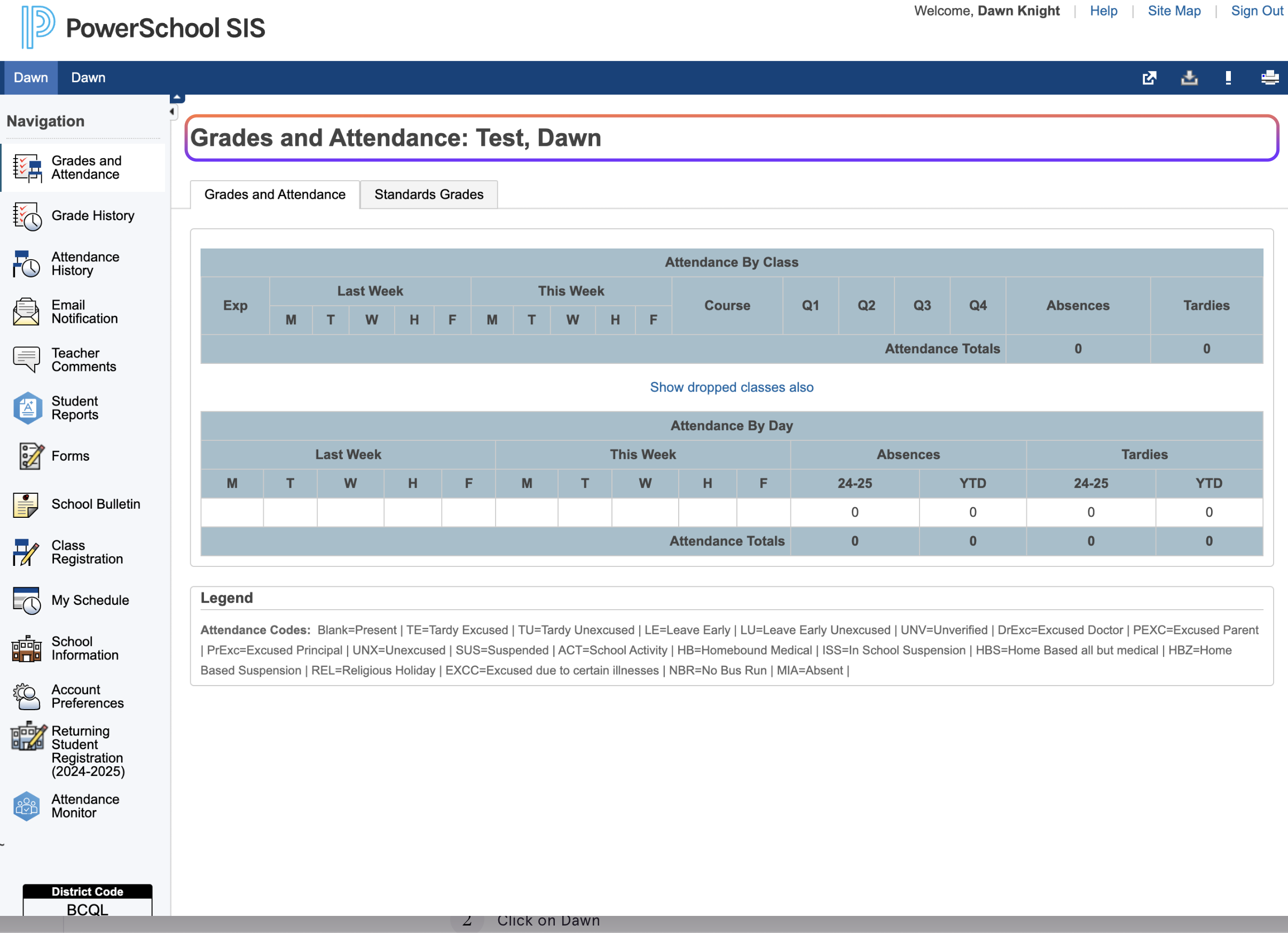 If you have more than one student, return to the Parent Portal