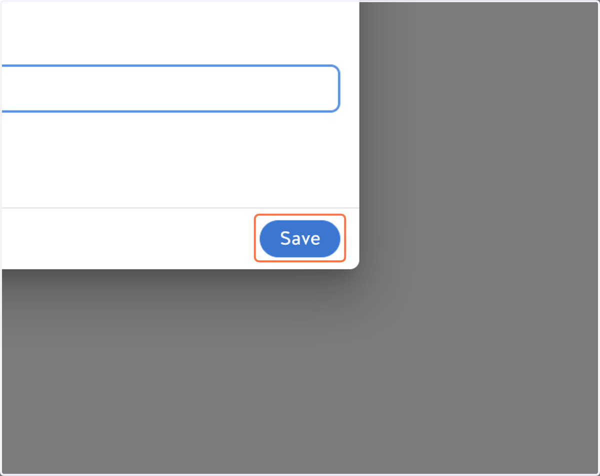Click on Save