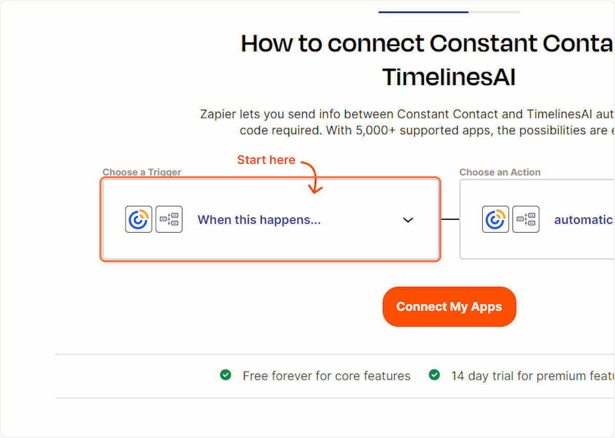 Connecter Constant Contact à WhatsApp