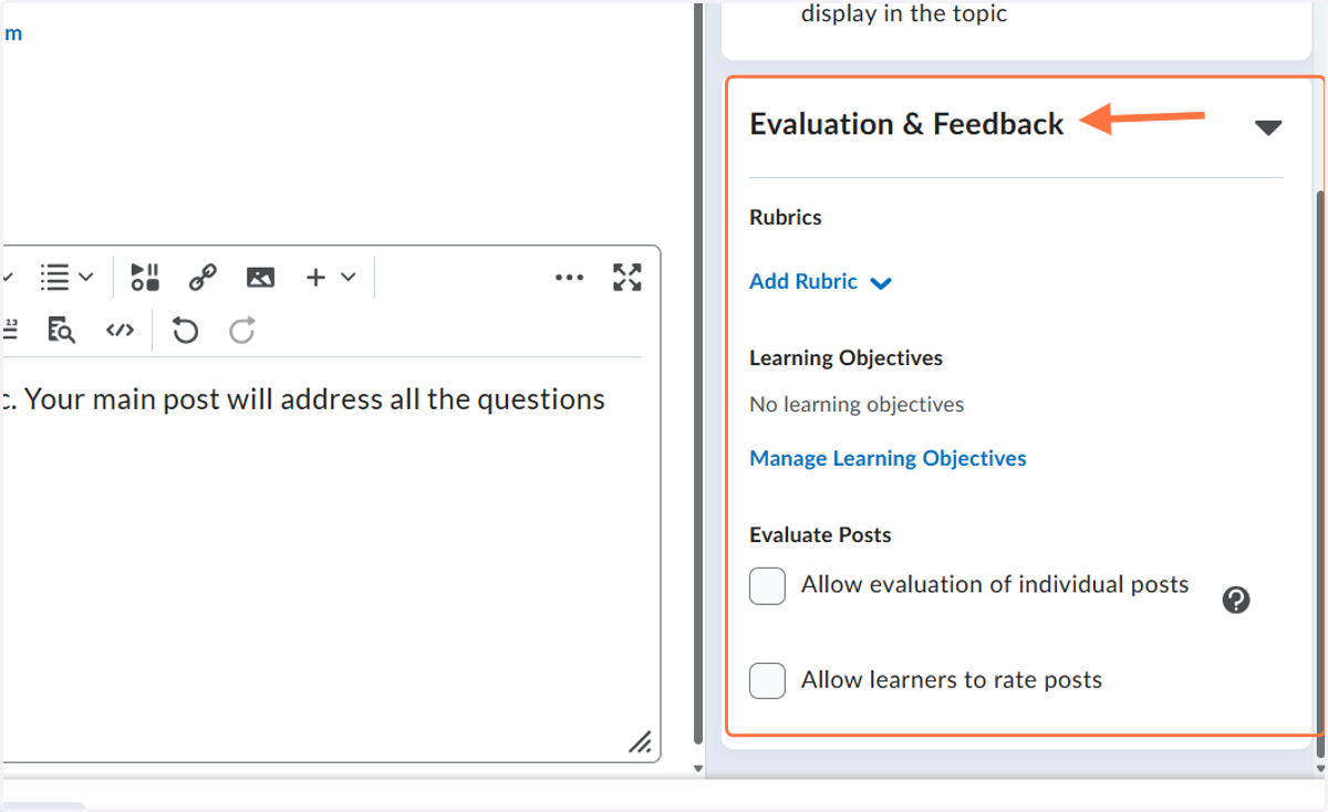 Click Evaluation and Feedback