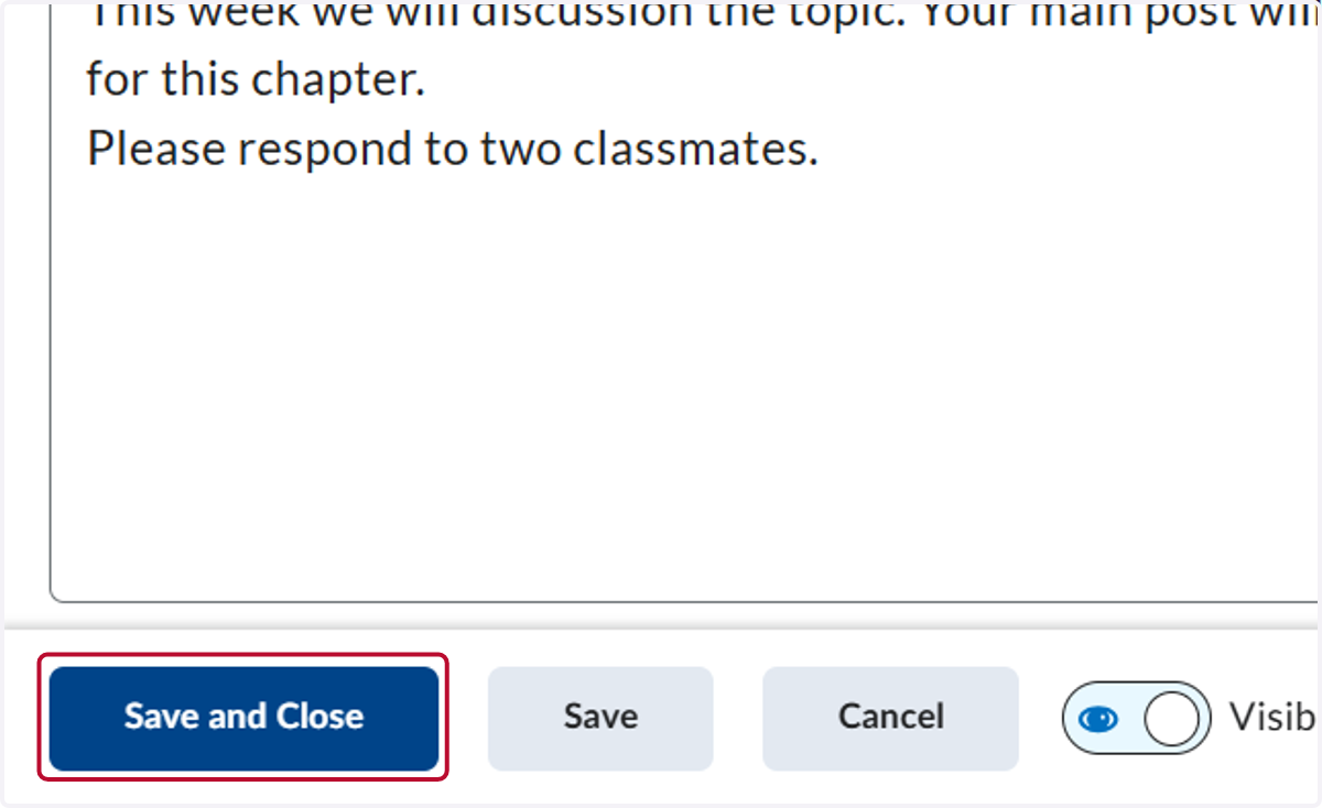Click Save and Close