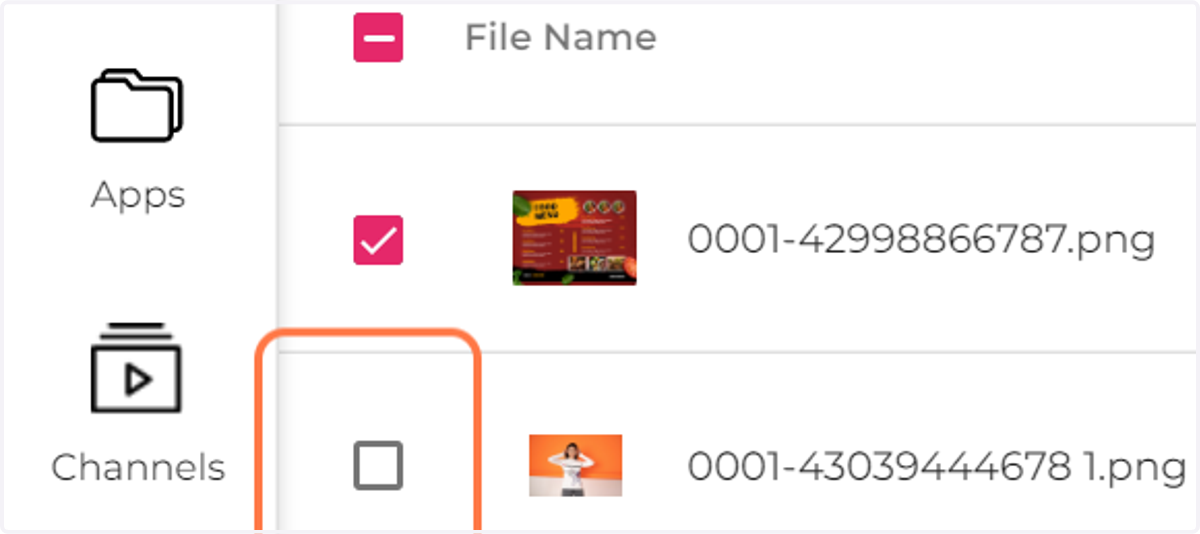 Choose all the files you want to move by repeating the prior step