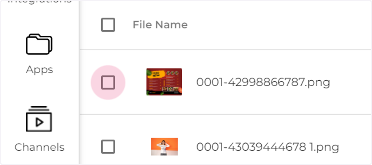 Move individual files to the folder