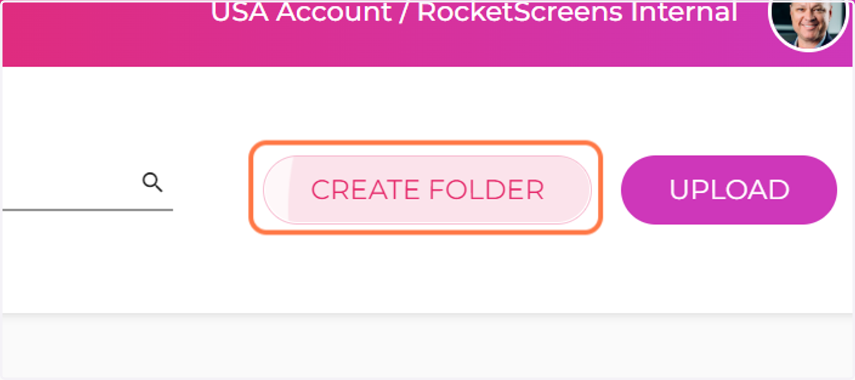 CREATE FOLDER Button