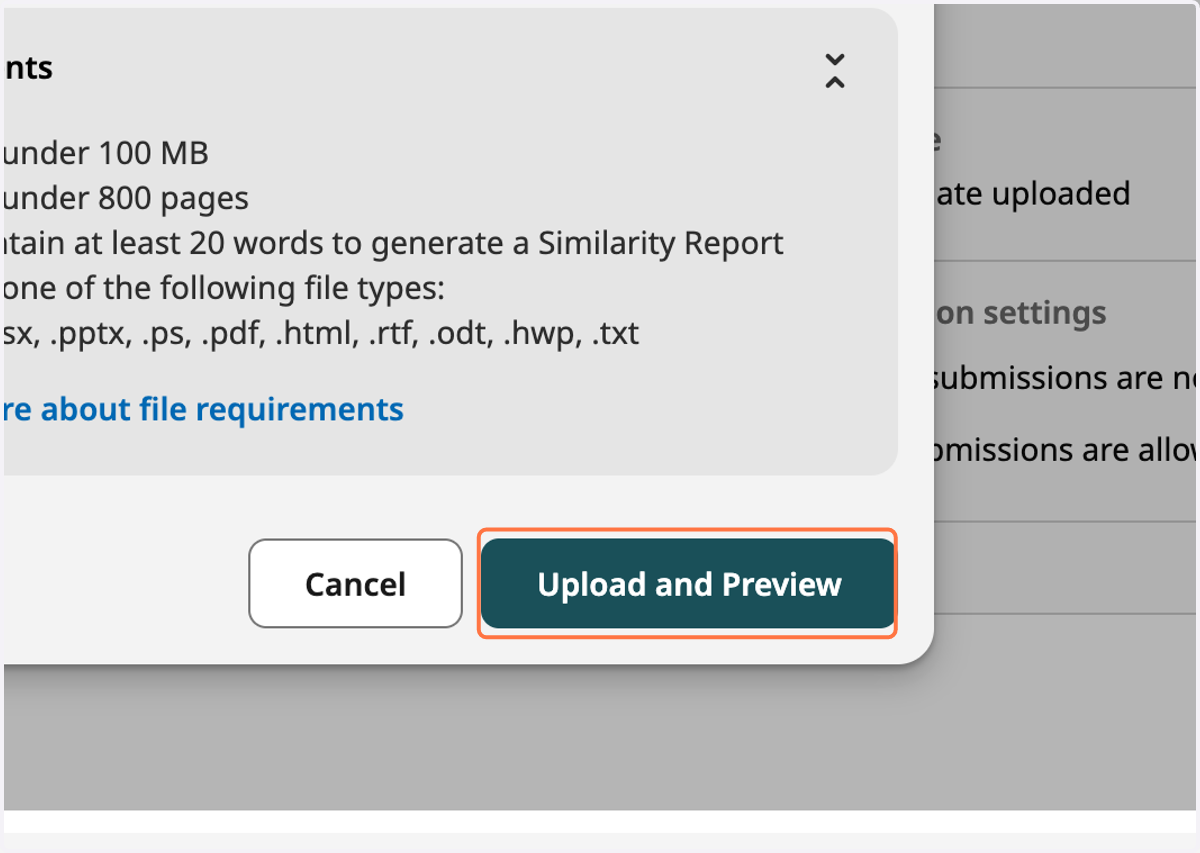Klik Upload and Preview