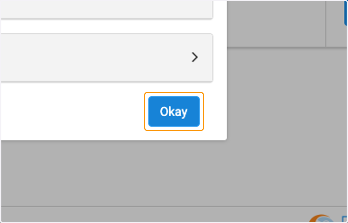 Click on Okay