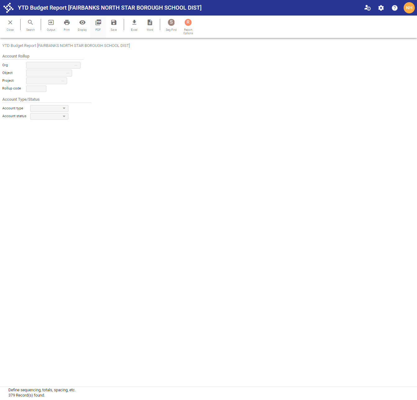 Click on PDF