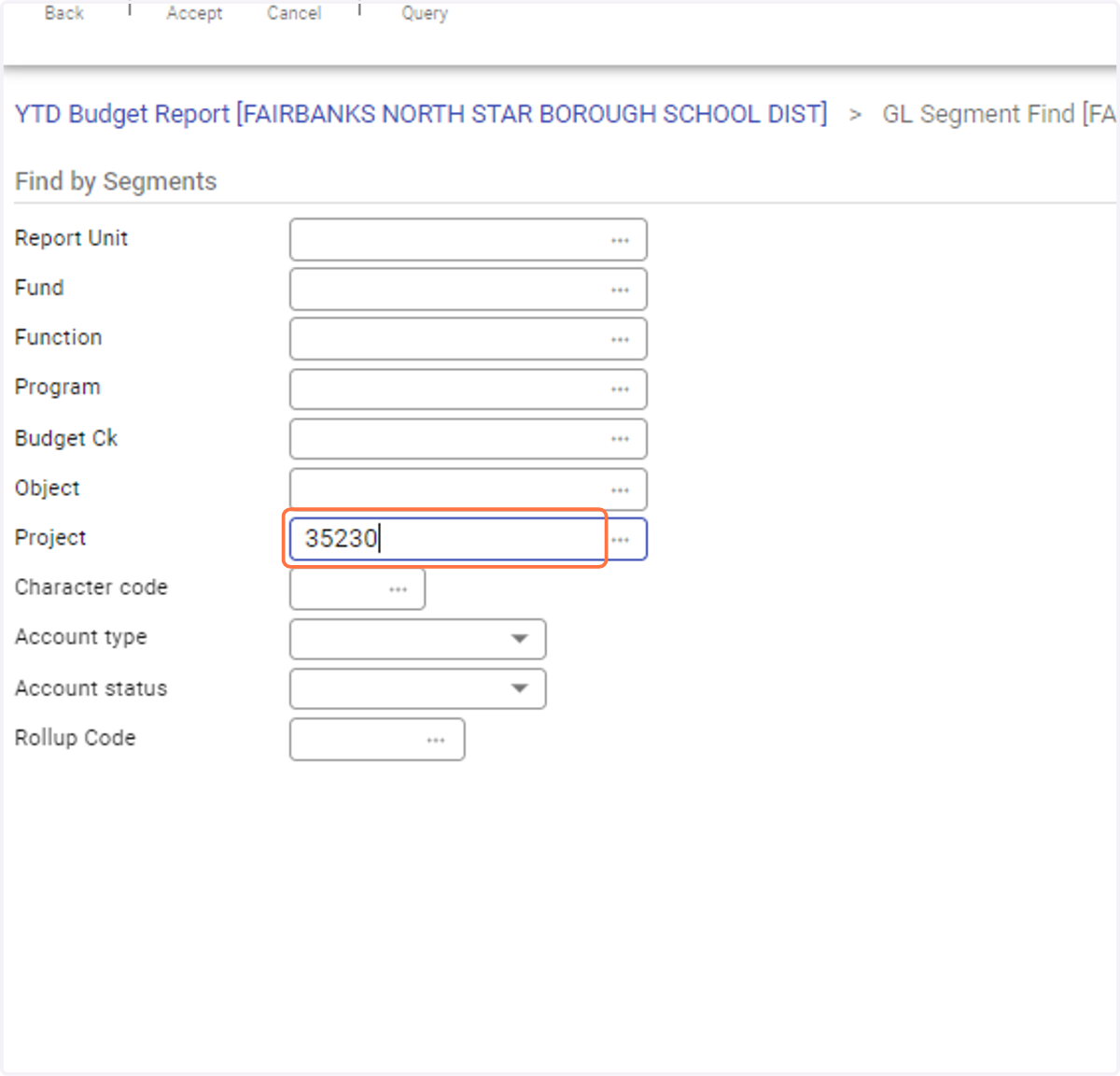 Enter Project Number
