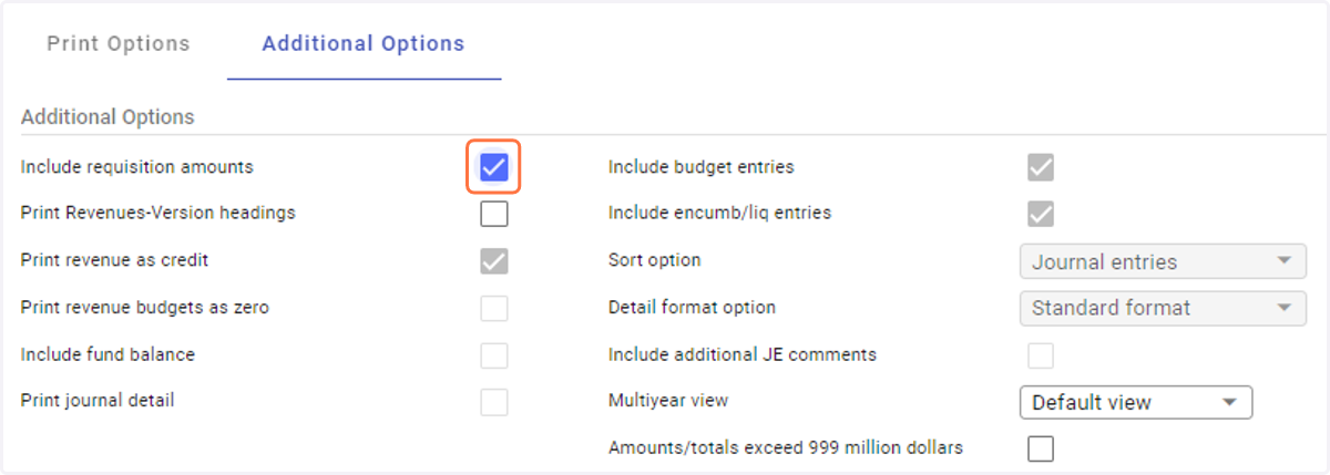 Verify Additional Options