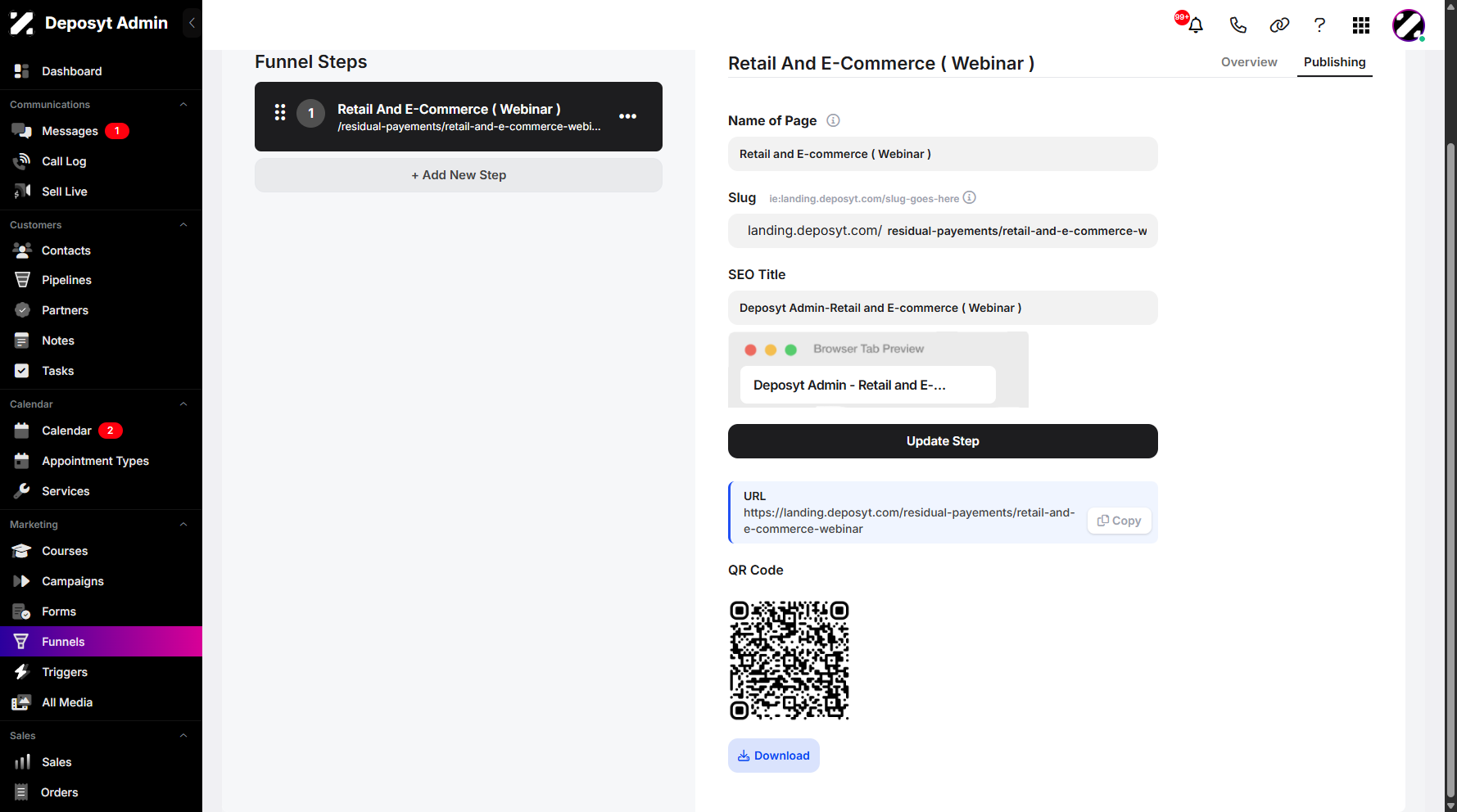 Step 7: Scroll down, then click Download to proceed.