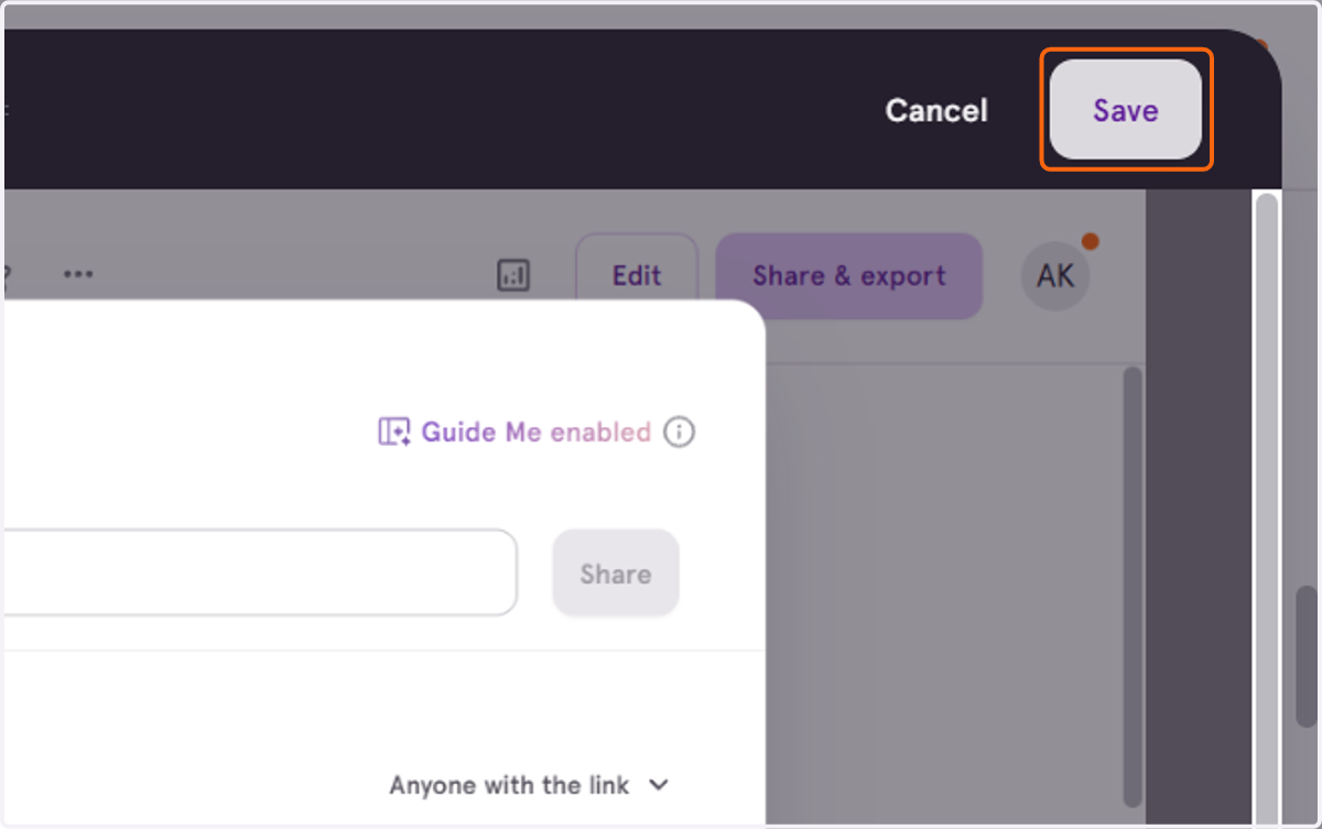 Click on Save to confirm all your changes!