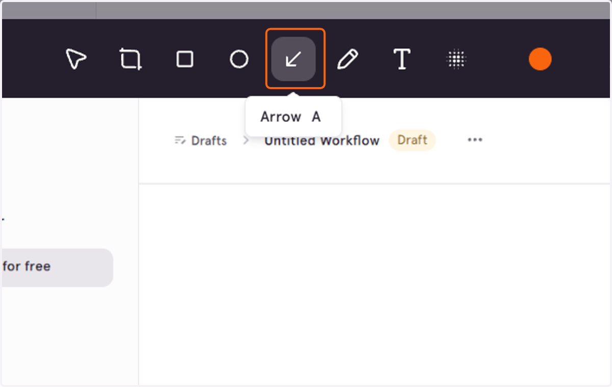 The Arrow tool lets you add an arrow anywhere on the image