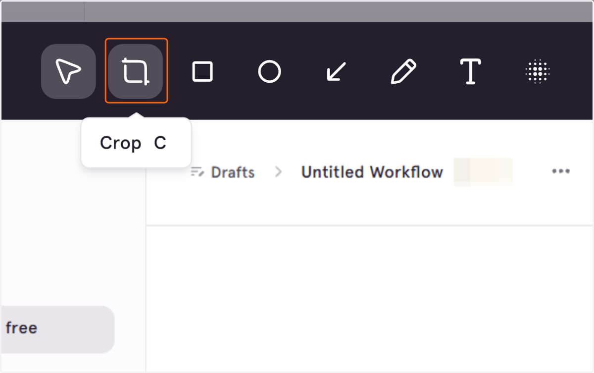 Select the Crop tool to cut out aspects of the image