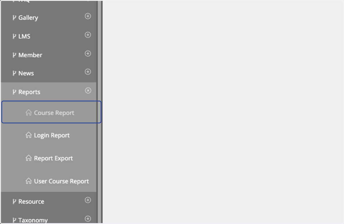 Click on Course Report