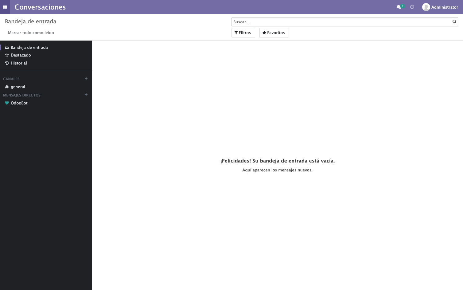 Haga clic en Menu de Modulos