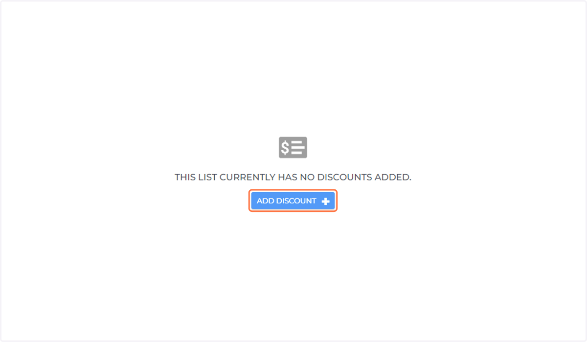 Click on ADD DISCOUNT
