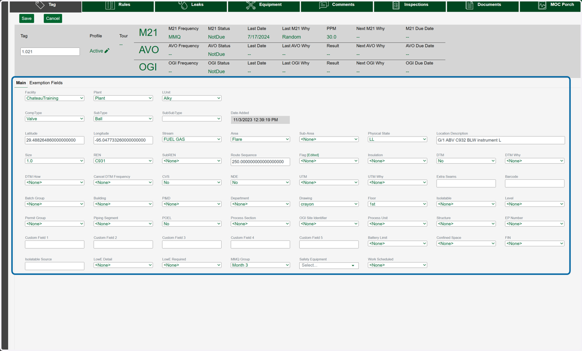 Find the properties you want to edit and choose the value from the picklist or type it in if it's a text field.