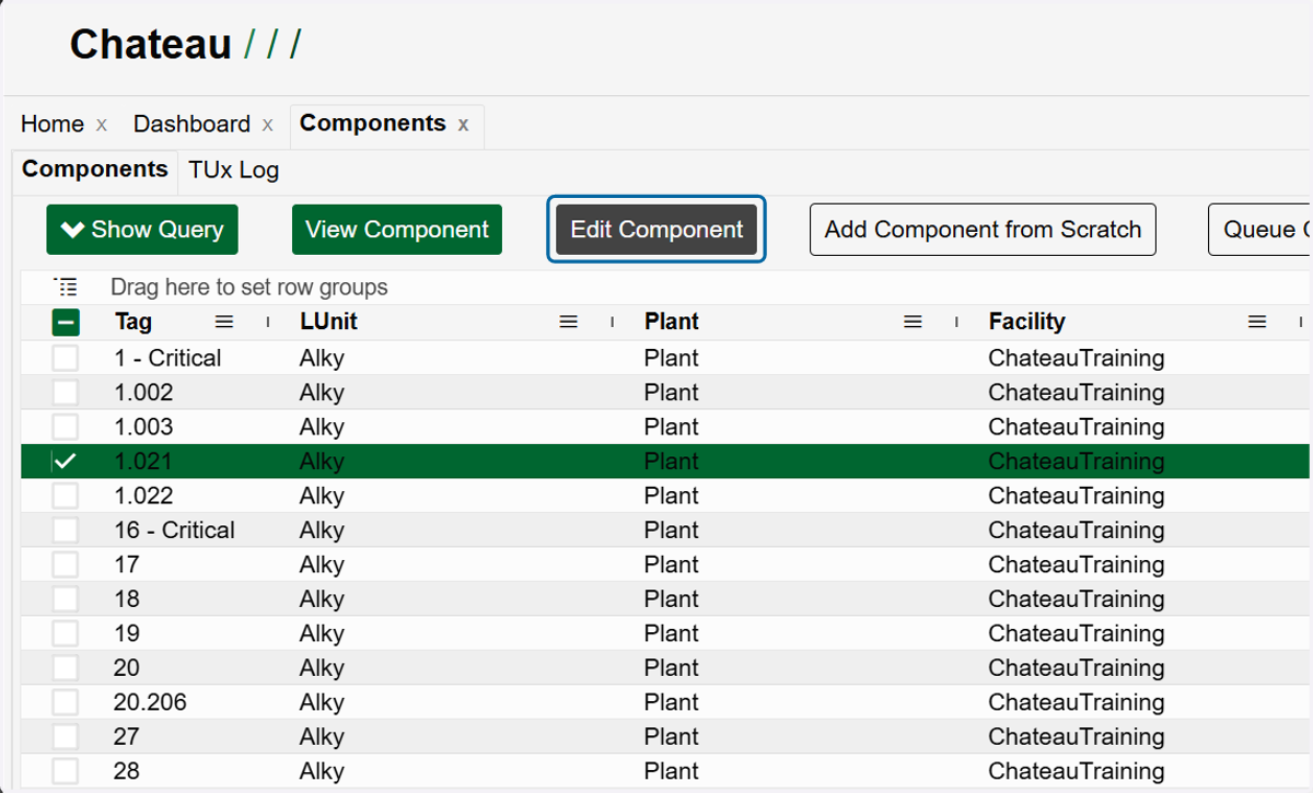 Click on Edit Component. If you have selected more than one component, this button will read 'Multi-Edit # Components'.