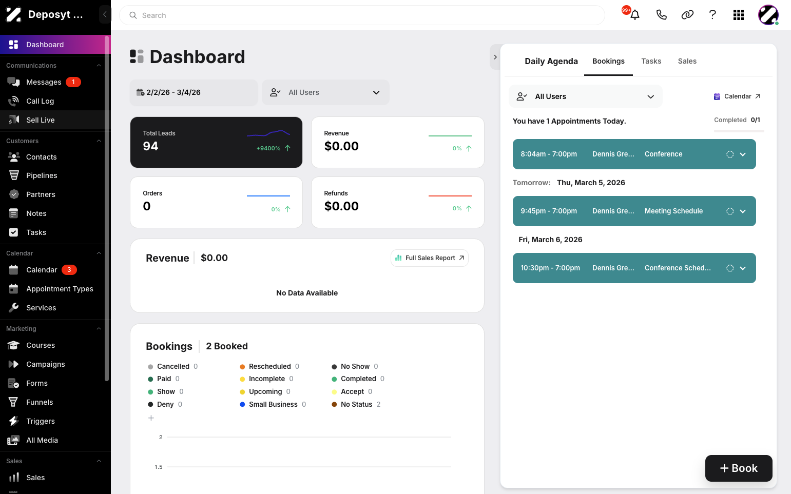 Step 1: On your Dashboard, navigate to the Sell Live tab under the Communications section.
