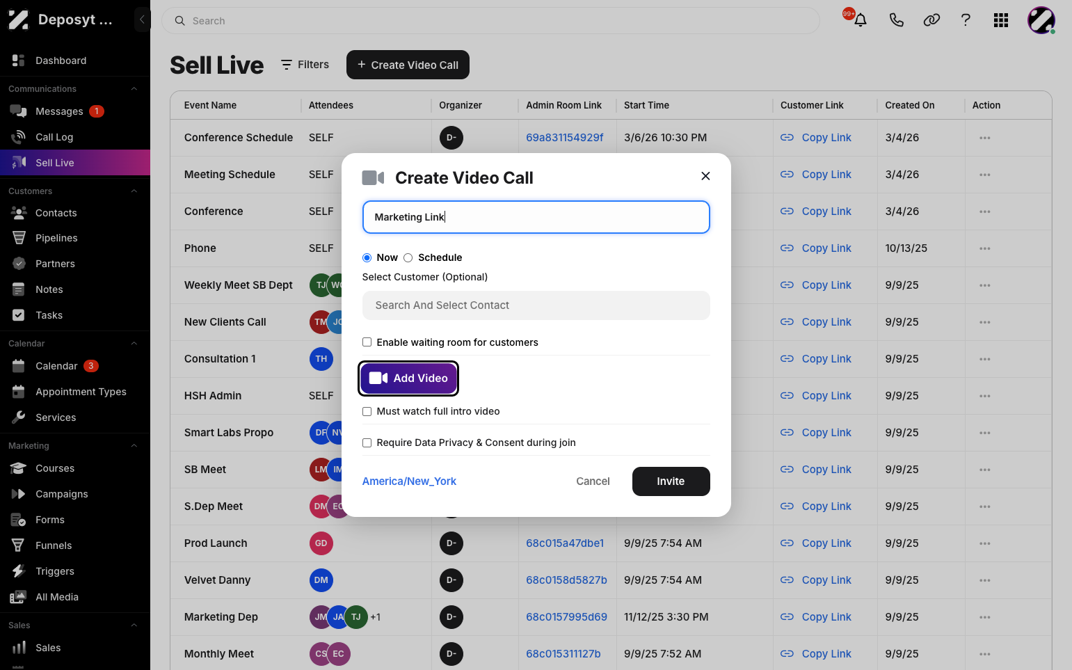 Step 4: From here, you can add your Intro Video. Click on the Add Video button.