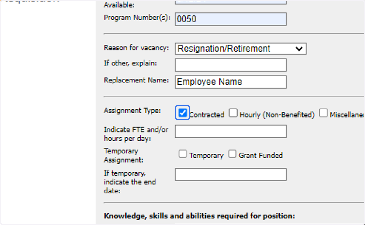 Check Contracted/Hourly/MISC