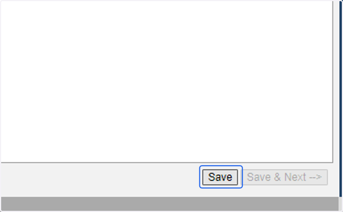 Click on Save