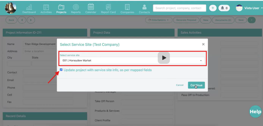 Verify and Load Service Sites