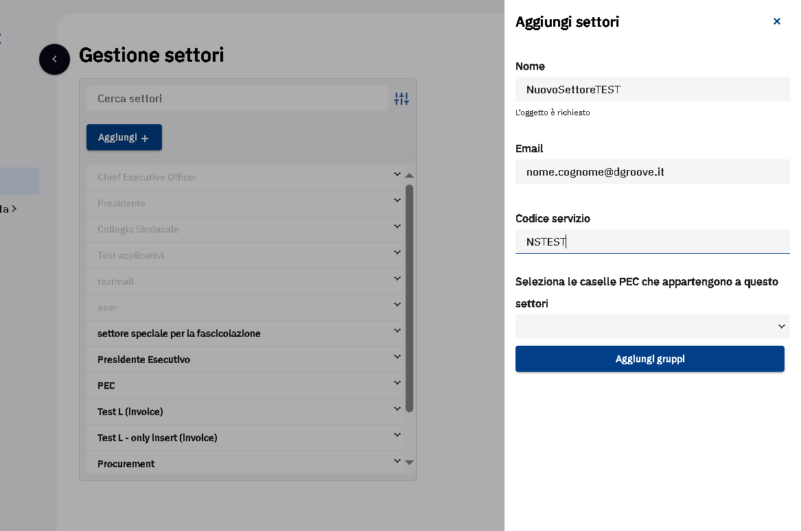 Compilare il campo "Codice servizio"