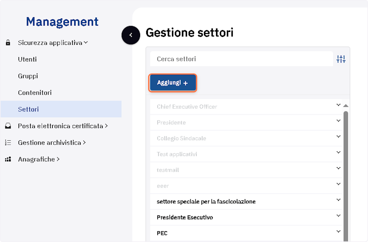 Cliccare sul pulsante "Aggiungi"