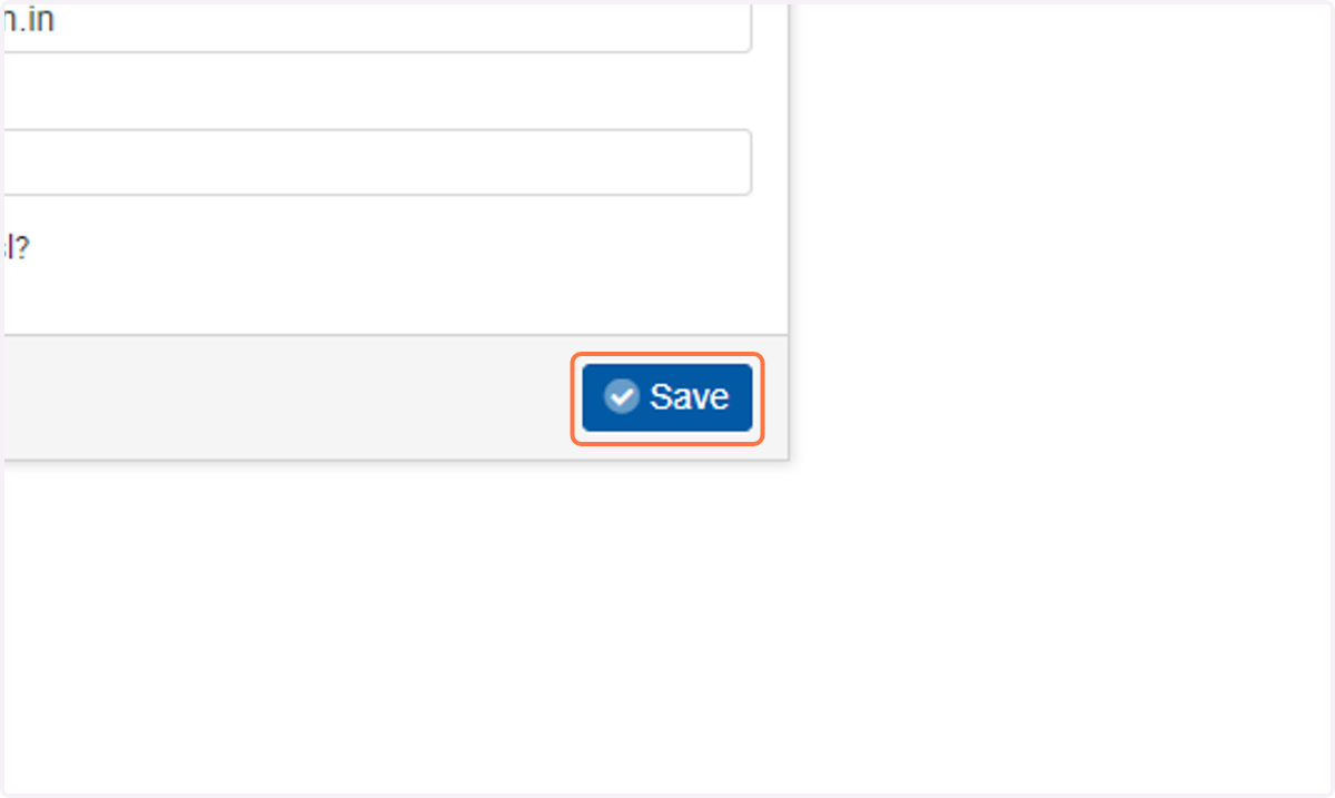 Click on Save