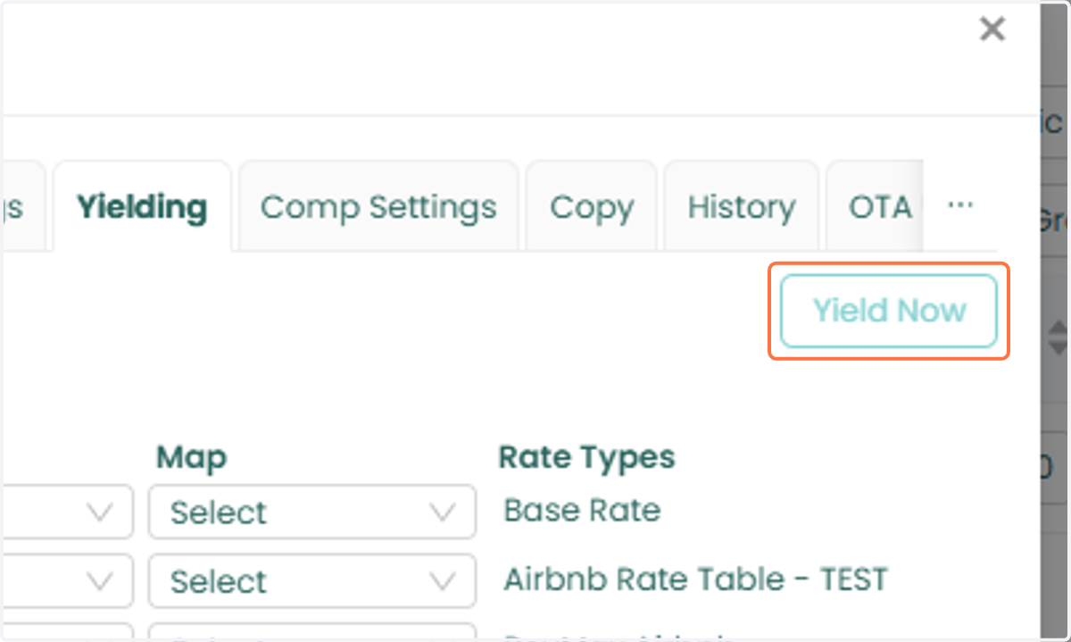 After activating Max Yield, you can apply yielding immediately by returning to the unit-level settings, opening the Yielding tab, and clicking Yield Now. This action will instantly apply the current Max Yield recommendations to the selected unit.