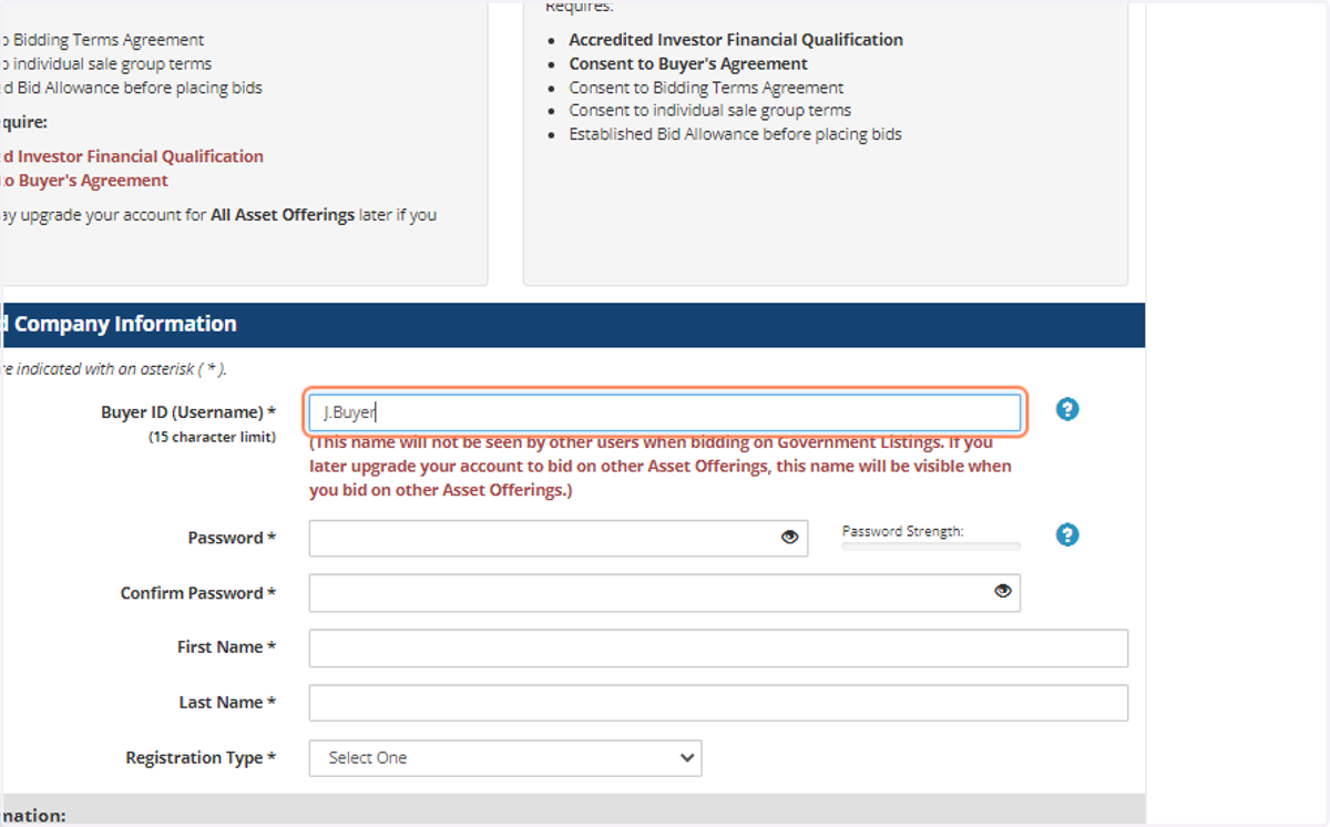Create Username