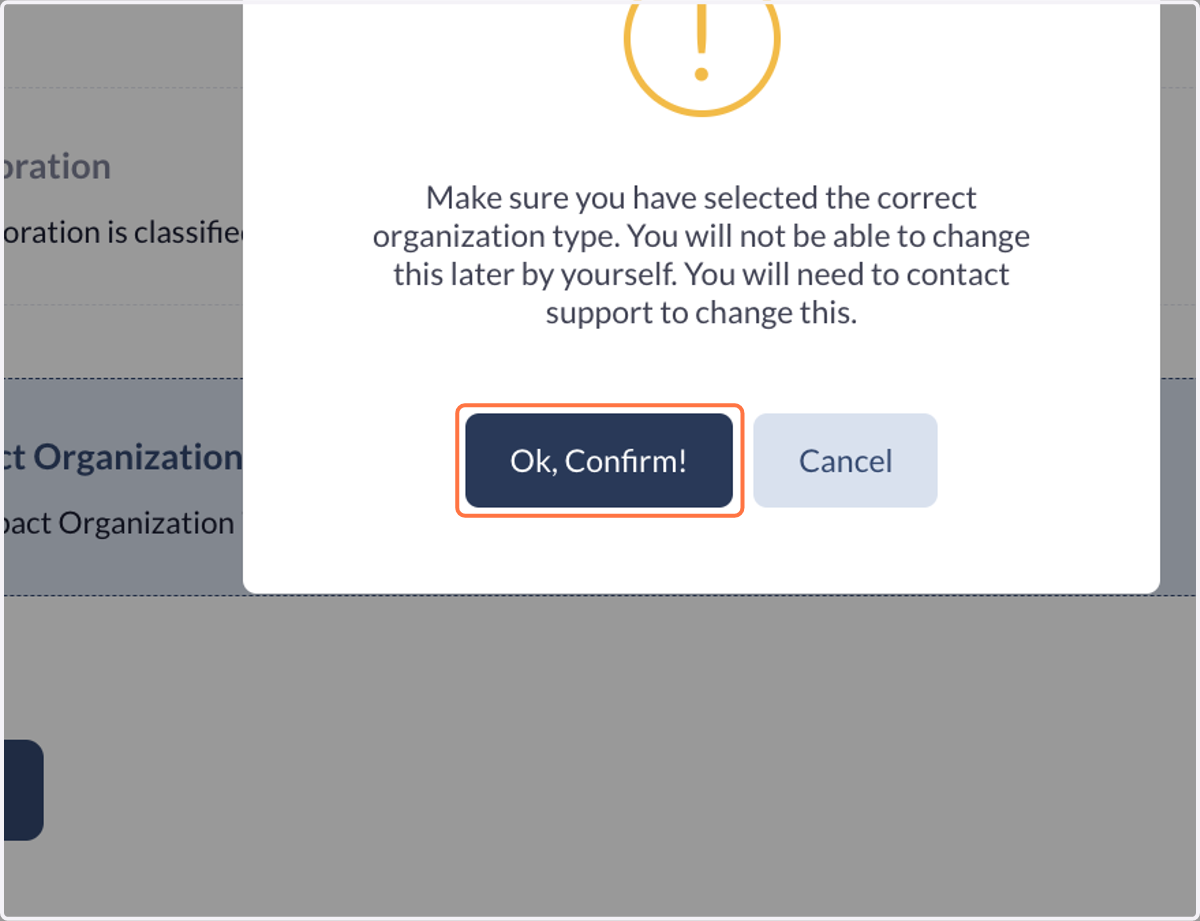 Click on Ok, Confirm!
