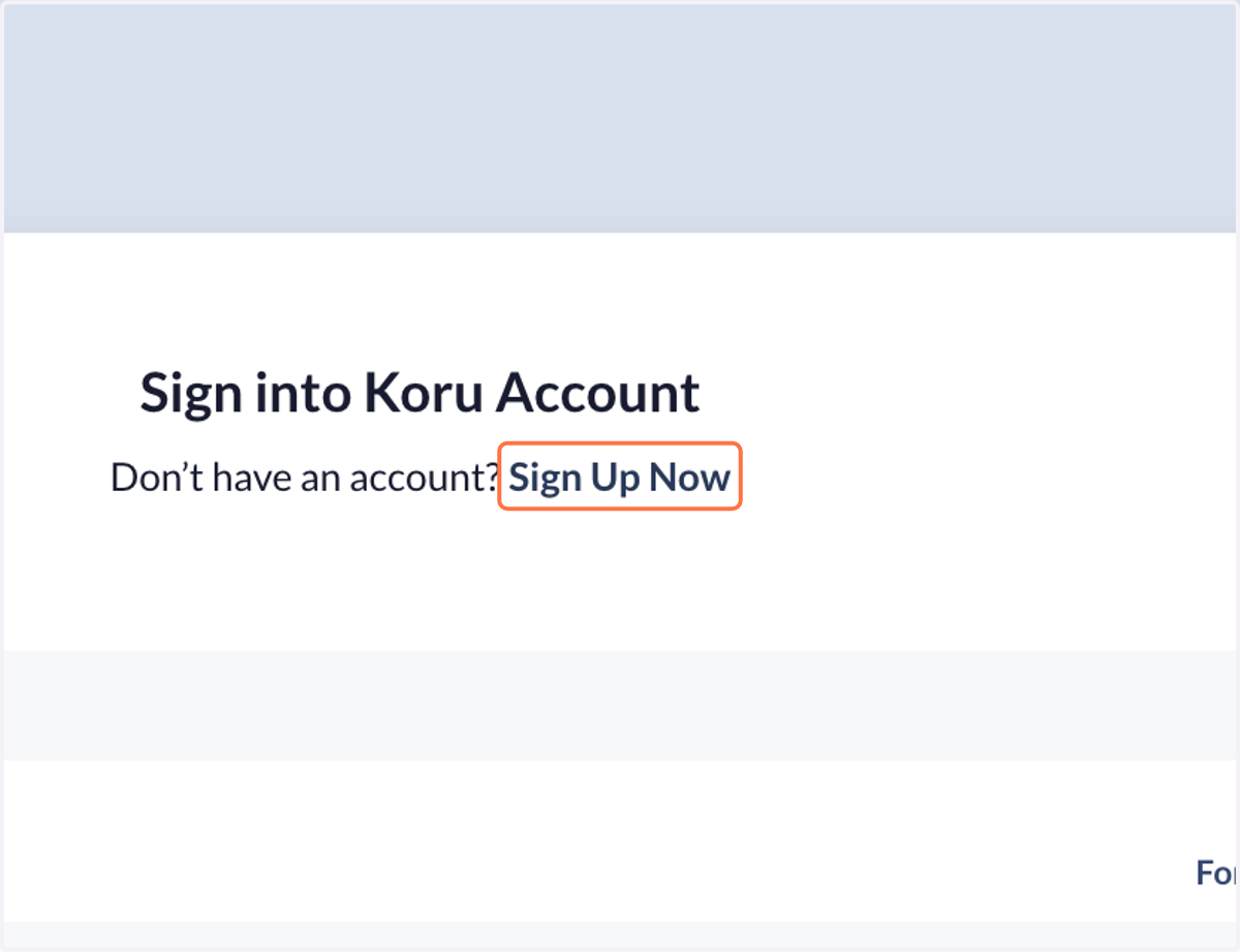 Click on Sign Up Now
