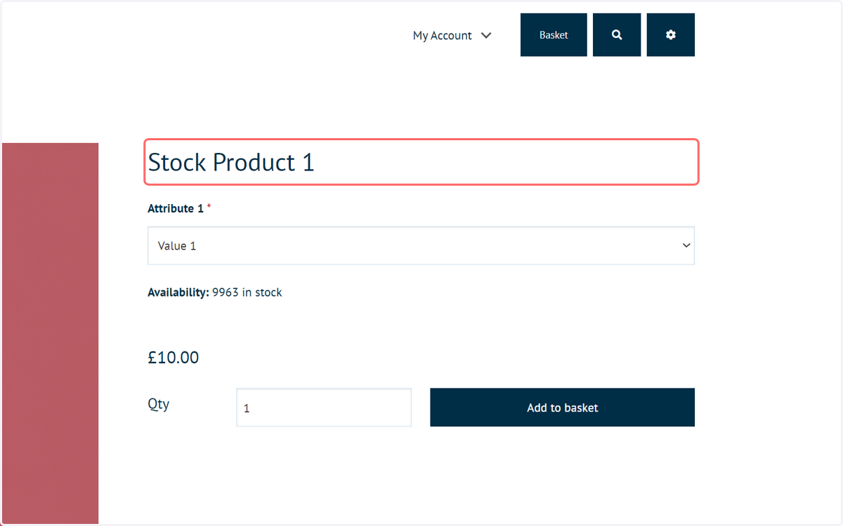 Load up a product landing page