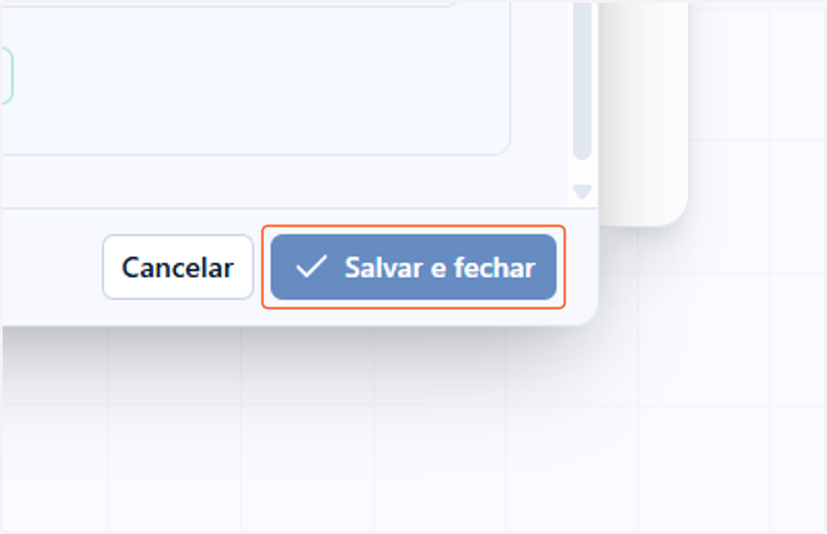 Clique em Salvar e fechar
