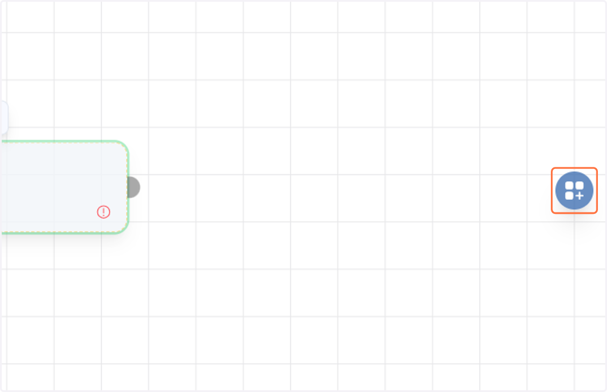 Com o editor do Spaceflow aberto, acesse a aba lateral de nós