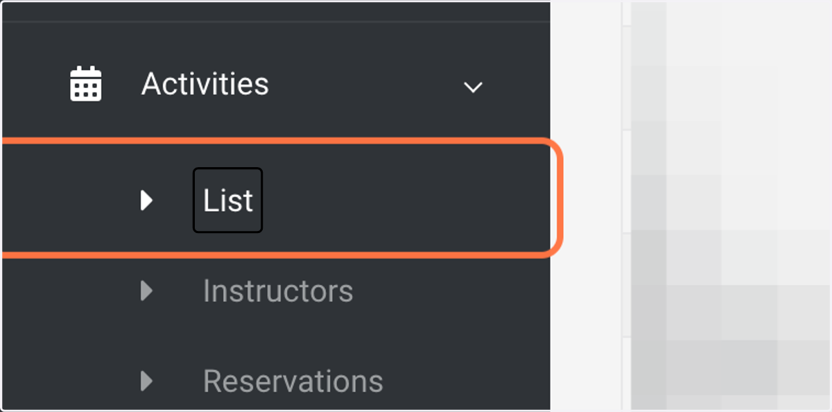 Click on List