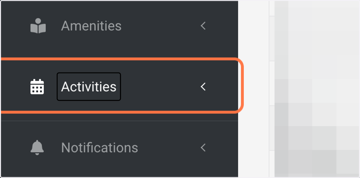 Click on Activities