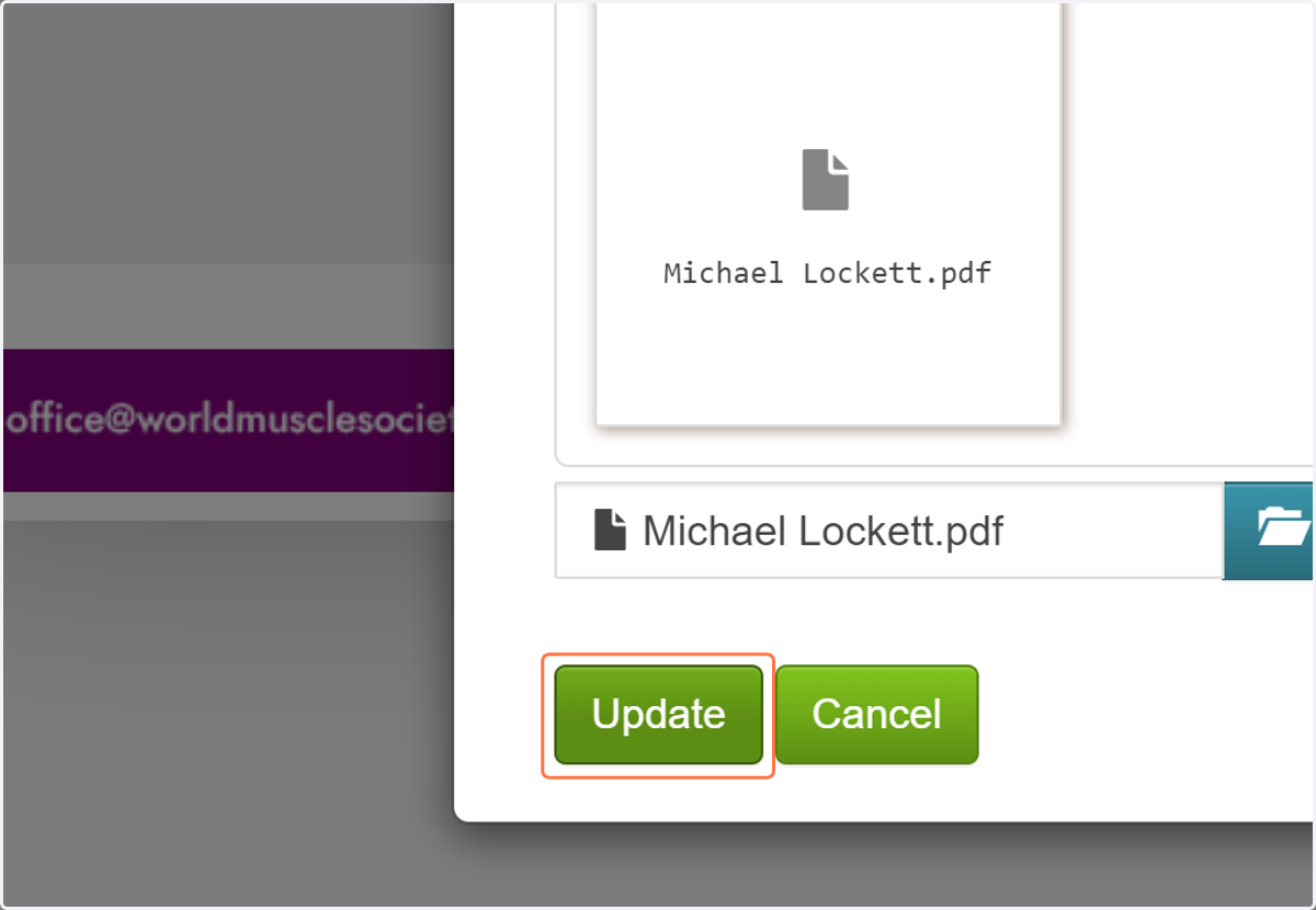 Click on Update