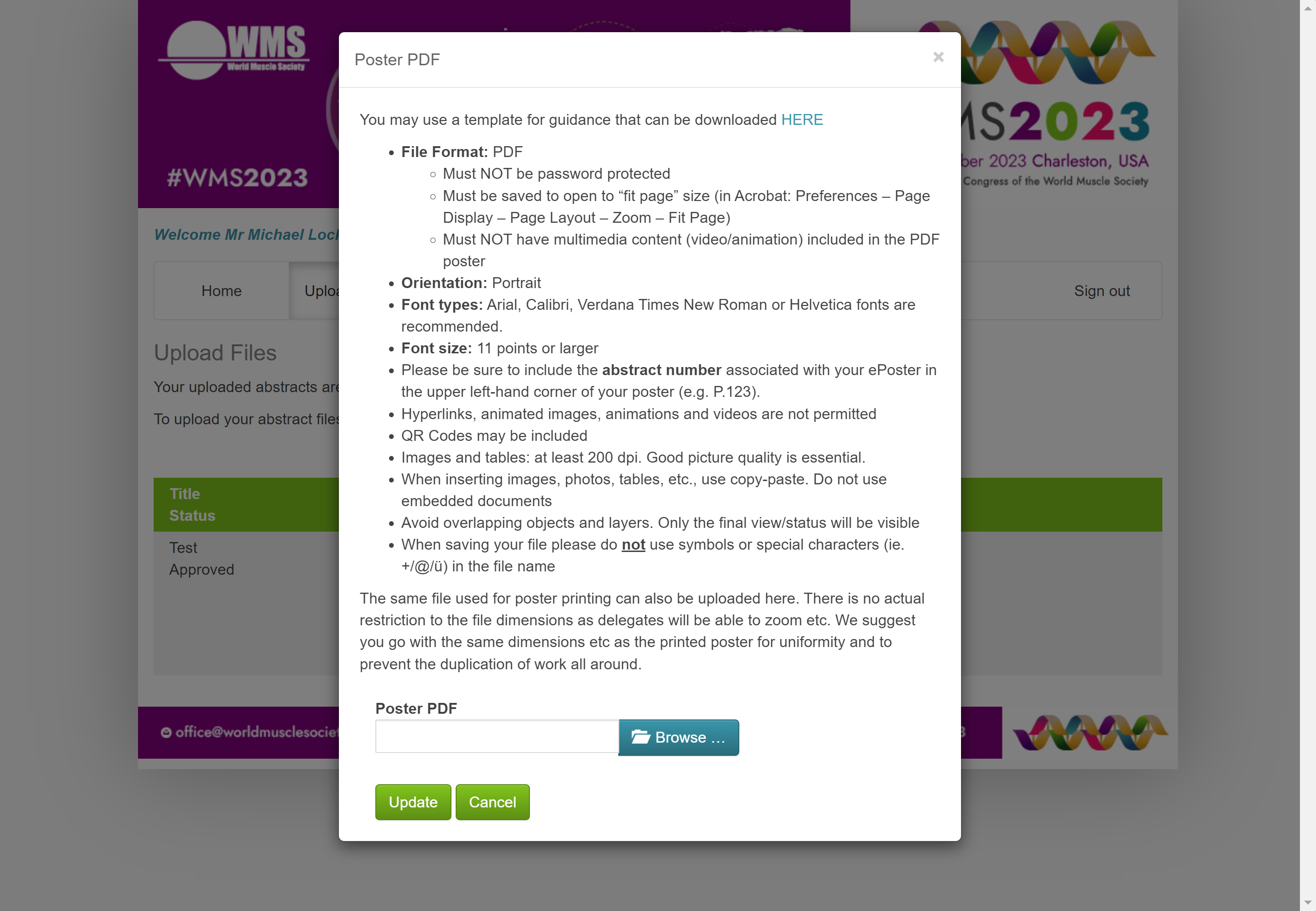 Click Browse to search for your PDF file