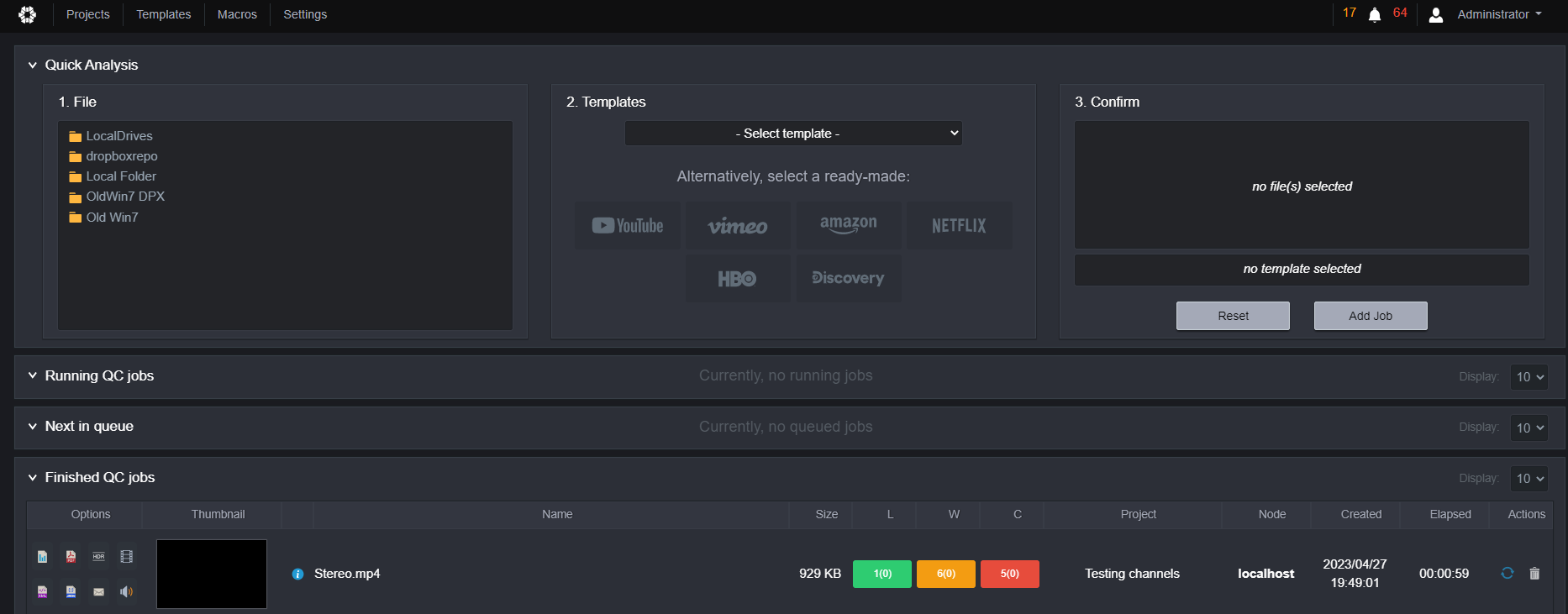 When you are in the main screen http://localhost:8080