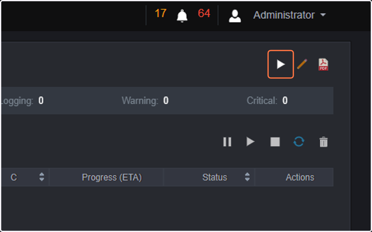 And the last step would be clicking on Run project. Note: that any project that is in running status will detect any new files coming into the watchfolder automatically.