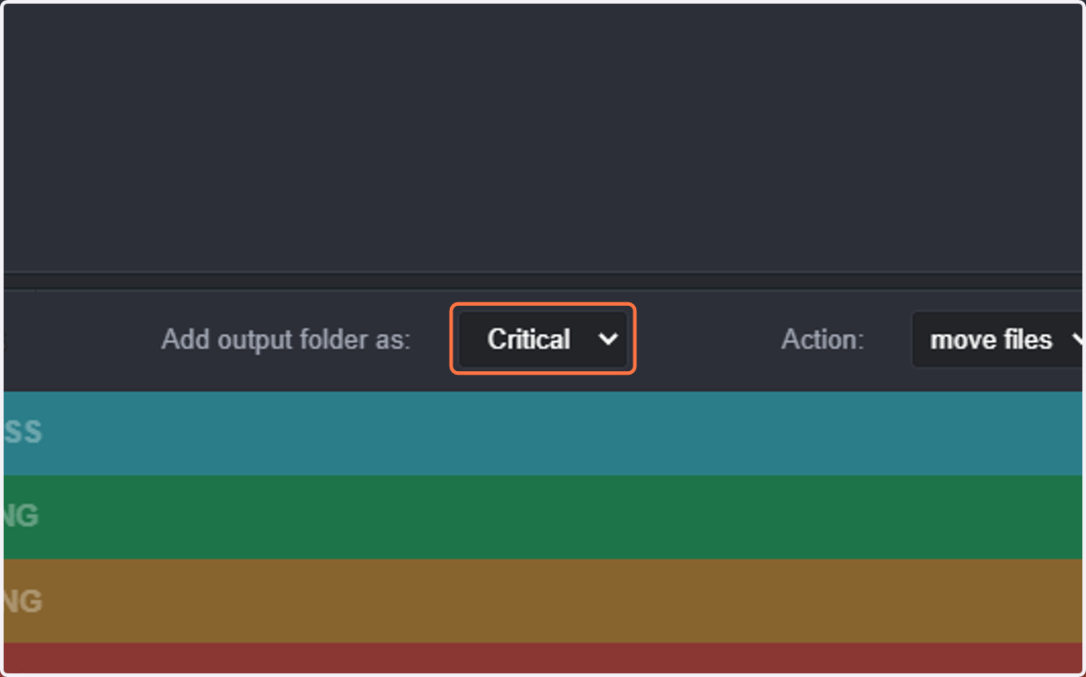 You can also configure a move/copy folder